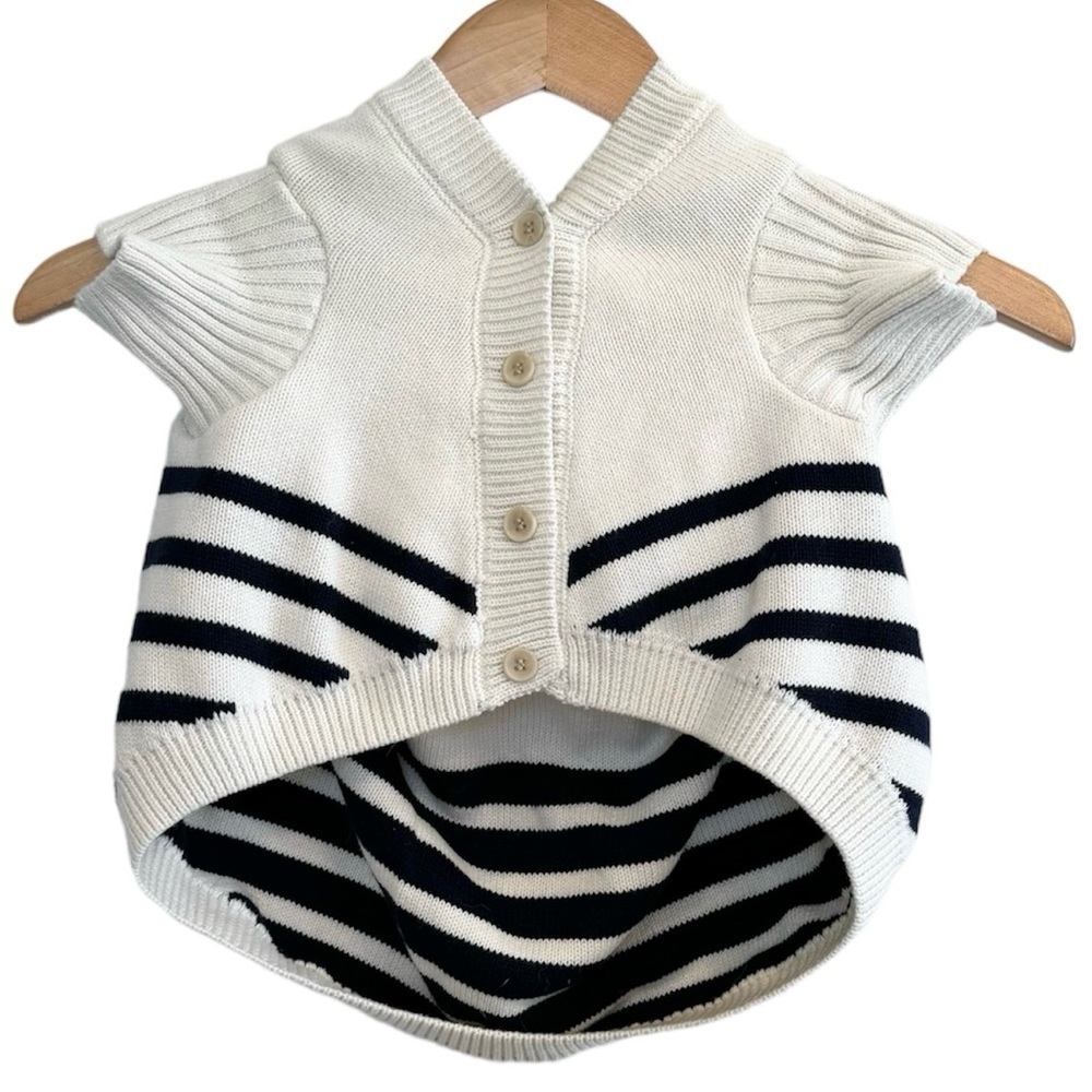 NWT, GAP Dog Sweater, Cream/Navy Blue, Size Large